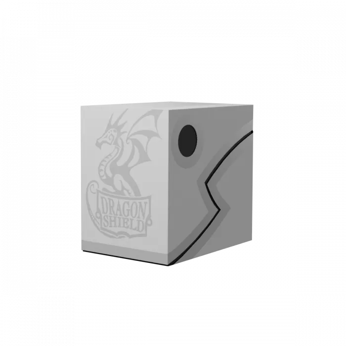 Dragon Shield - Deck Box - Revised Double Shell - Ashen White/Black