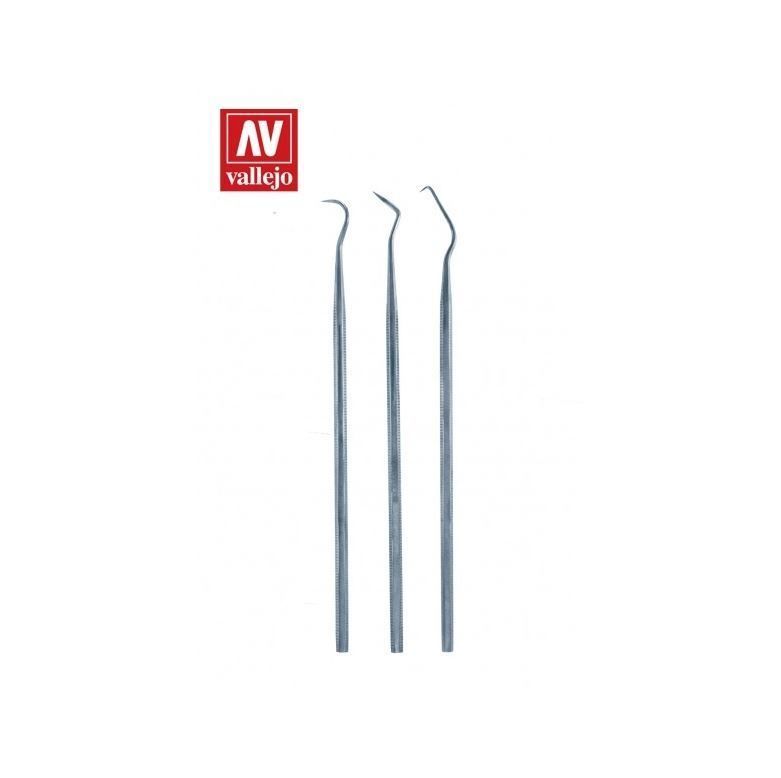 Vallejo Hobby Tools - Set of 3 stainless steel Probes