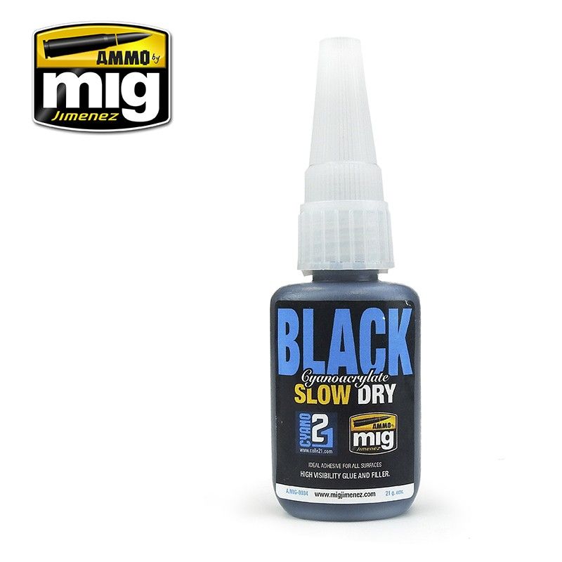 Ammo by MIG Accessories Black Slow Dry Cyanoacrylate