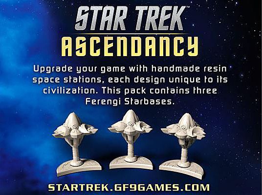Star Trek Ascendancy Accessory Star Bases (3) Ferengi