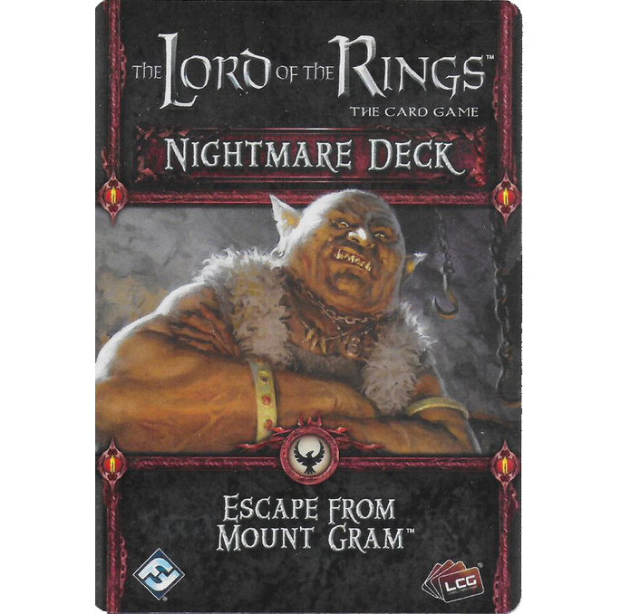 Lord of the Rings LCG - Escape from Mount Gram Nightmare Deck