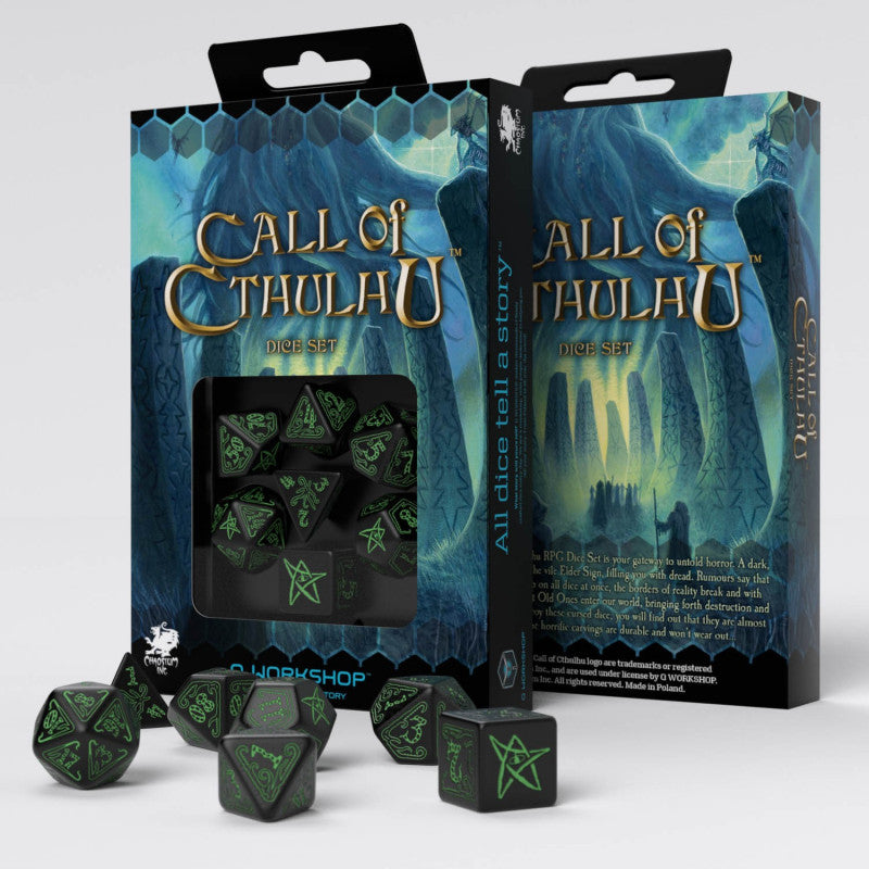 Q Workshop Call of Cthulhu Black and Green