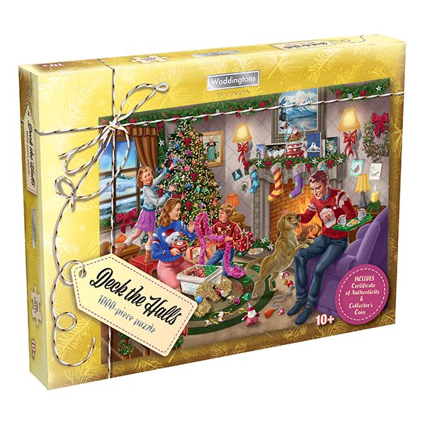 Waddingtons Christmas 1000 Piece Puzzle - Deck the Halls