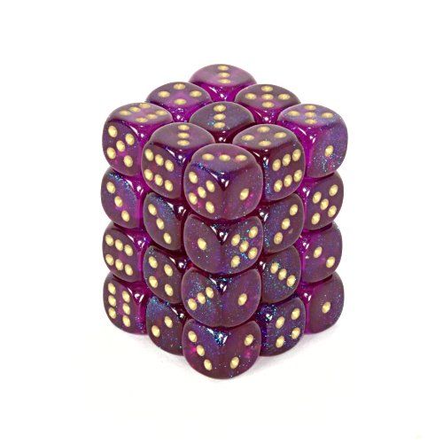 CHX 27867 Borealis #2 12mm d6 Royal Purple/Gold Block (36)