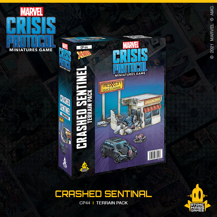 Marvel Crisis Protocol Miniatures Game Crashed Sentinel Terrain Pack