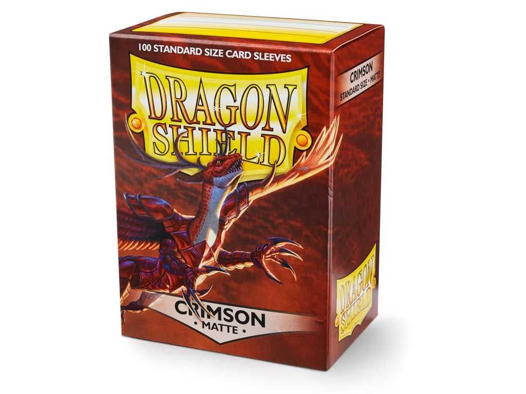 Dragon Shield - Sleeves - Box 100 - Crimson MATTE