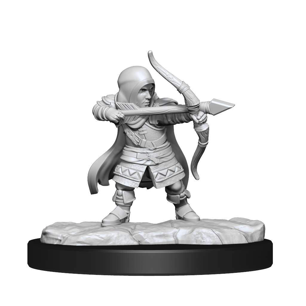 Critical Role Unpainted Miniatures Lotusden Halfing Ranger Male