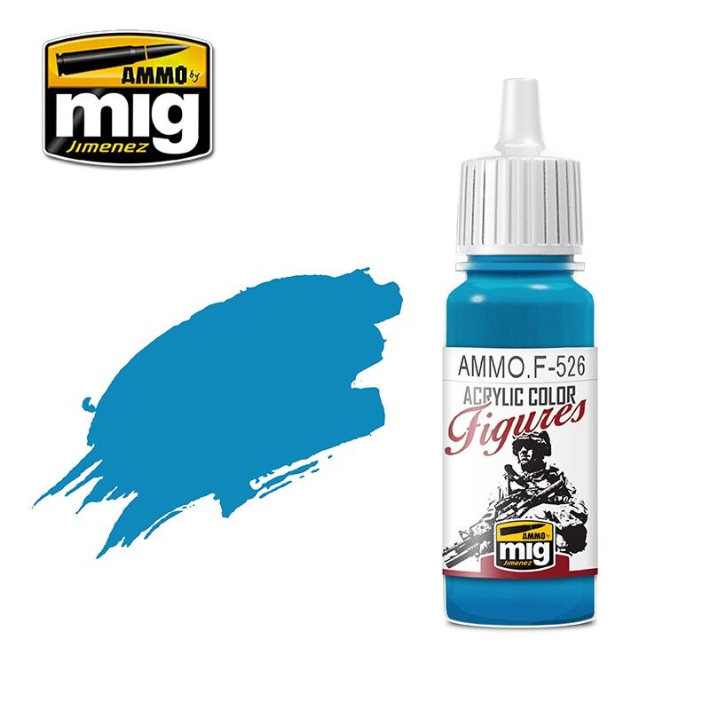 Ammo by MIG Figures Paints Cyan 17ml