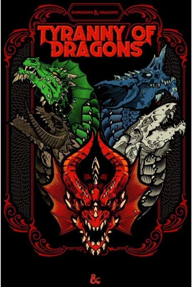 D&D Dungeons & Dragons Tyranny of Dragons Hardcover Alternative Cover