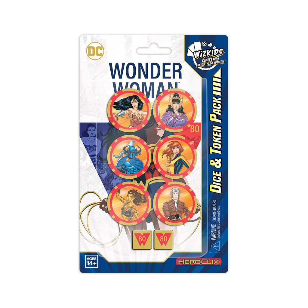DC Comics Heroclix Wonder Woman 80th Anniversary Dice and Token Pack