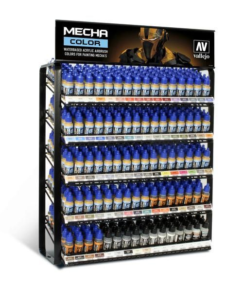 Vallejo Mecha Colour - Complete Range Display (Stand with Paints)