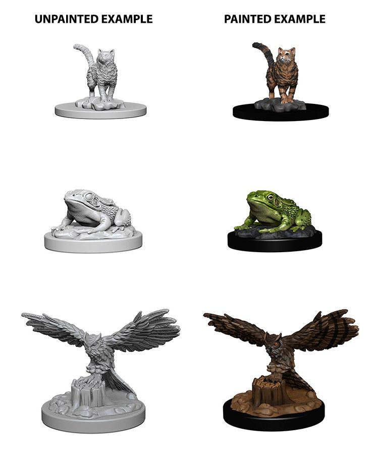 WizKids Deep Cuts Unpainted Miniatures Familiars - 73094