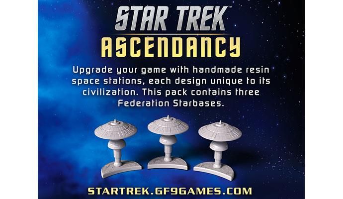 Star Trek Ascendancy Accessory Star Bases (3) Federation