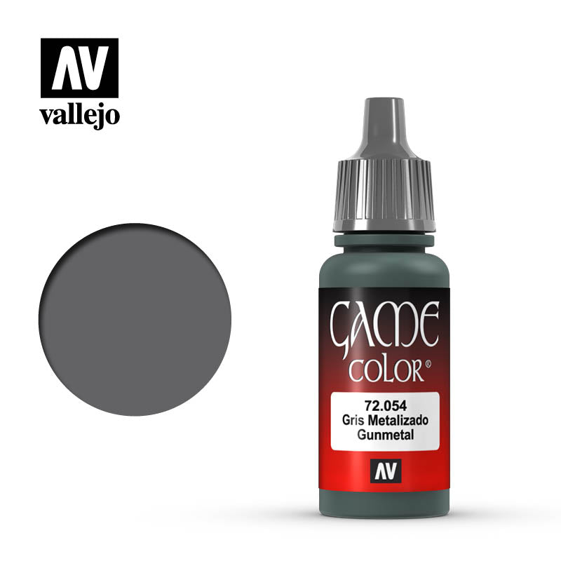 Vallejo Game Color - Gunmetal Metal 17 ml (Old Formulation)