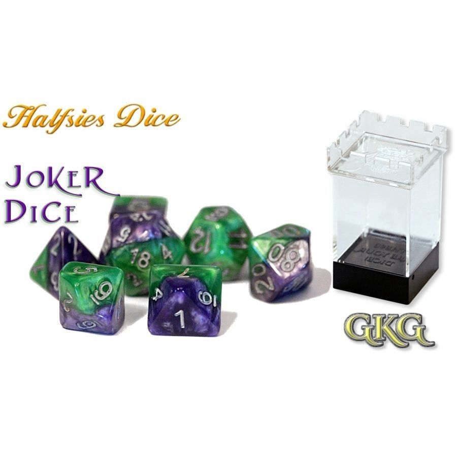 Halfsies Dice Joker with Upgraded Dice Case