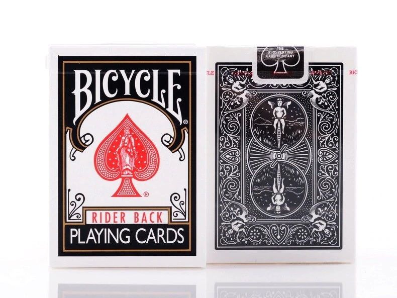 Bicycle Playing Cards - Classic Rider Black Back with Black Closure Seal