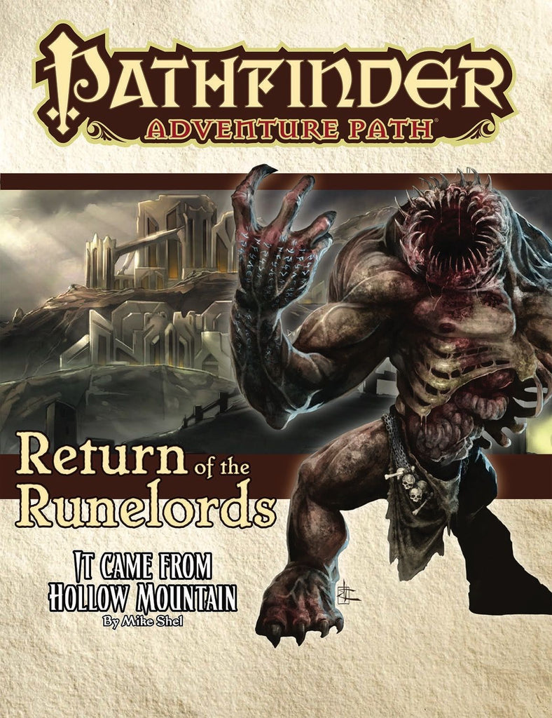 Pathfinder Adventure Path Return of the Runelords #2 It Came from Hollow Mountain