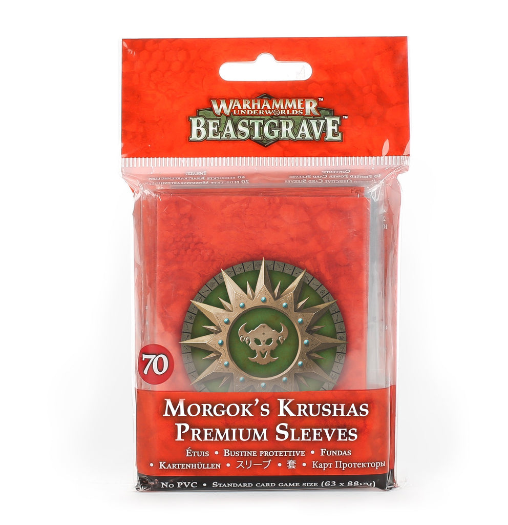 Warhammer Underworlds: Beastgrave - Morgok's Krushas Premium Sleeves