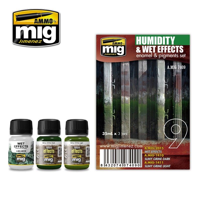 Ammo by MIG Weathering Humidity & Wet Effects Set