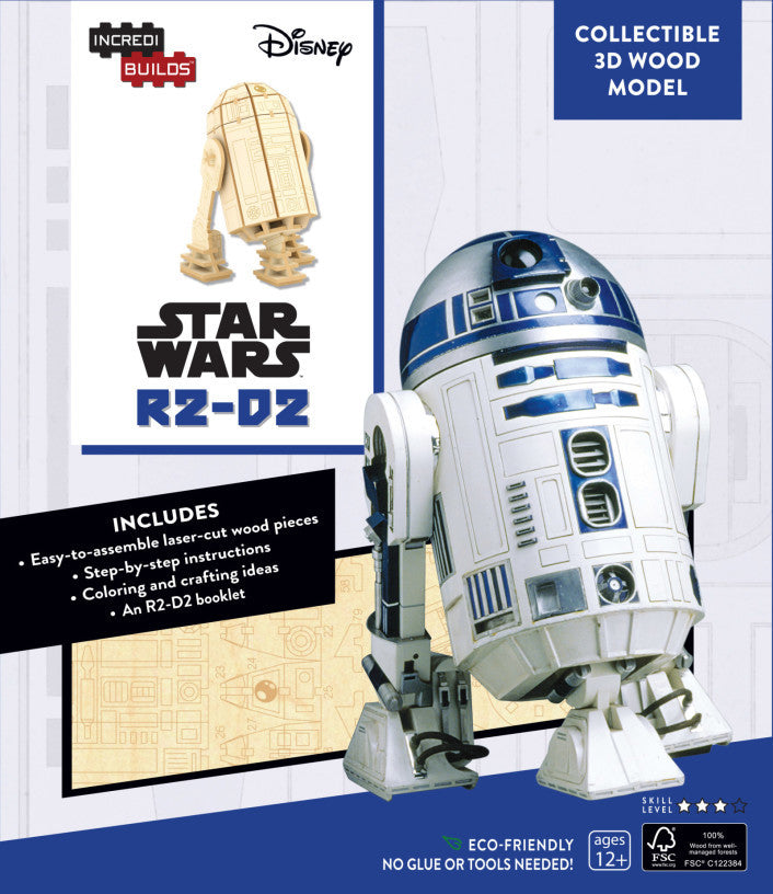 Star Wars R2D2 3D Wood Model