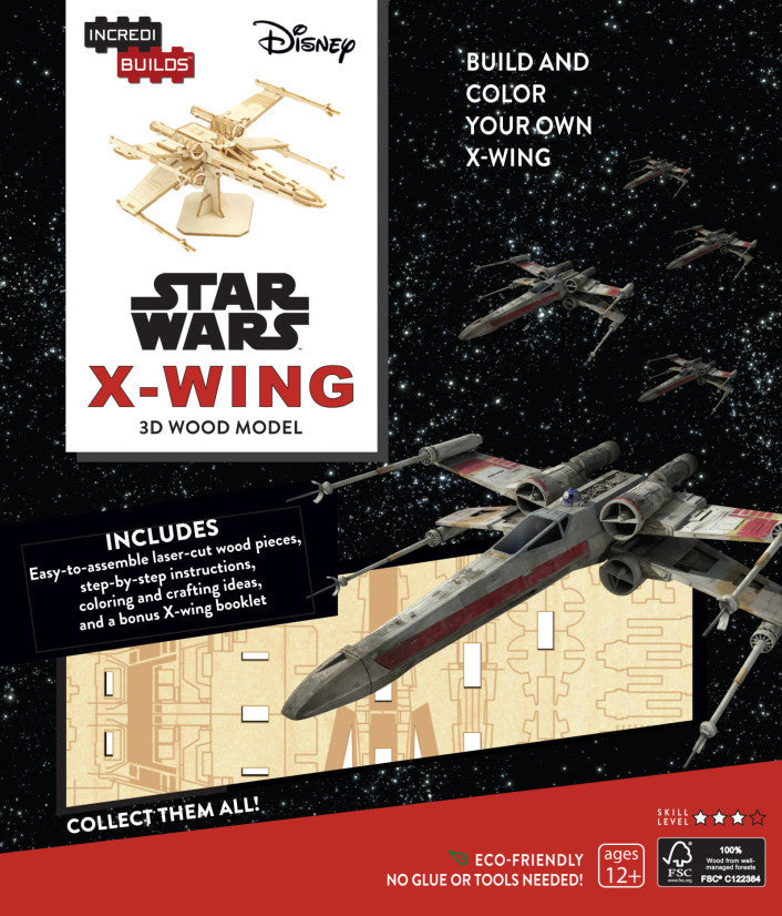 Star Wars X Wing 3D Wood Model