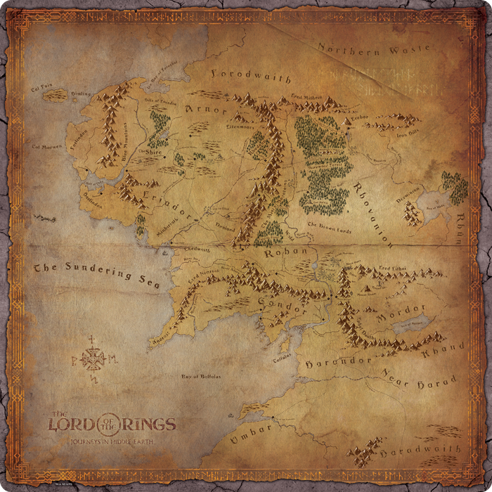 Lord of the Rings Journeys in Middle Earth Playmat