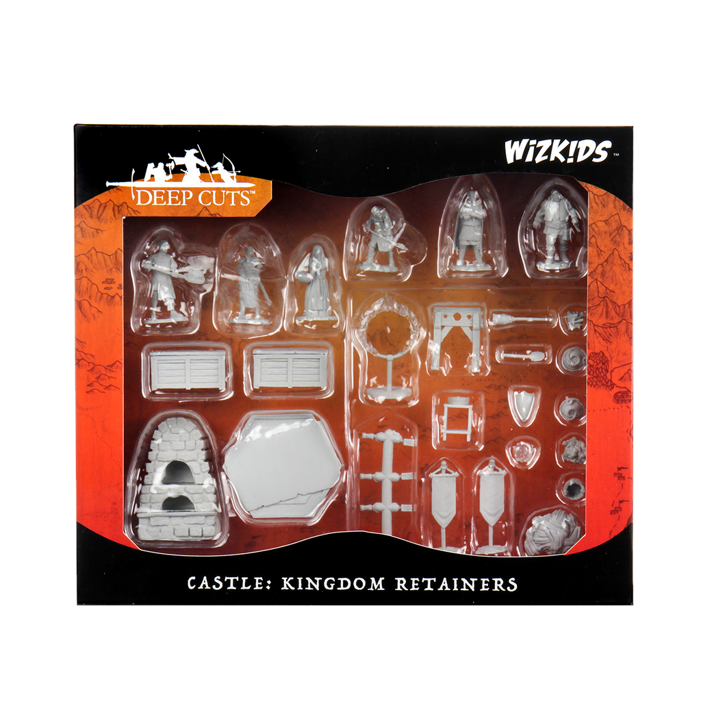 WizKids Deep Cuts Unpainted Miniatures Castle Kingdom Retainers