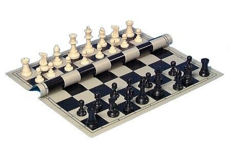Chess Pieces Plastic weighted 95mm