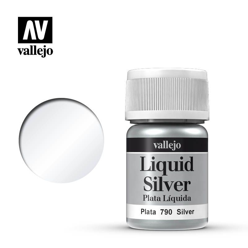 Vallejo - 70.790 - Model Colour - Metallic Liquid Silver (Alcohol Base) 35 ml