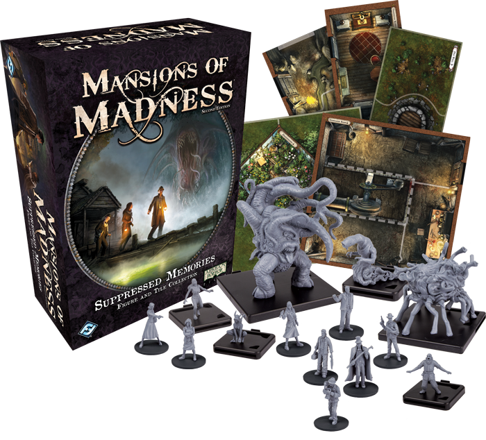 Mansions of Madness 2nd Edition Suppressed Memories Figure and Tile Collection