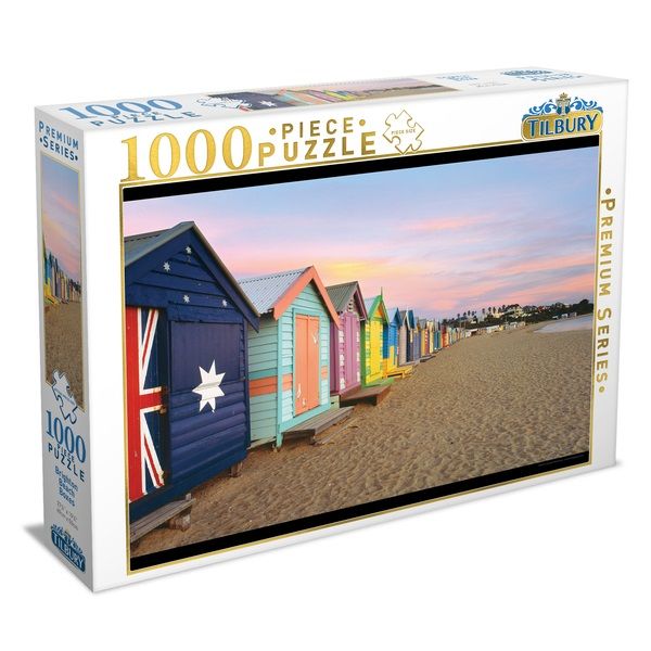 Tilbury Brighton Beach Boxes Puzzle 1000pc