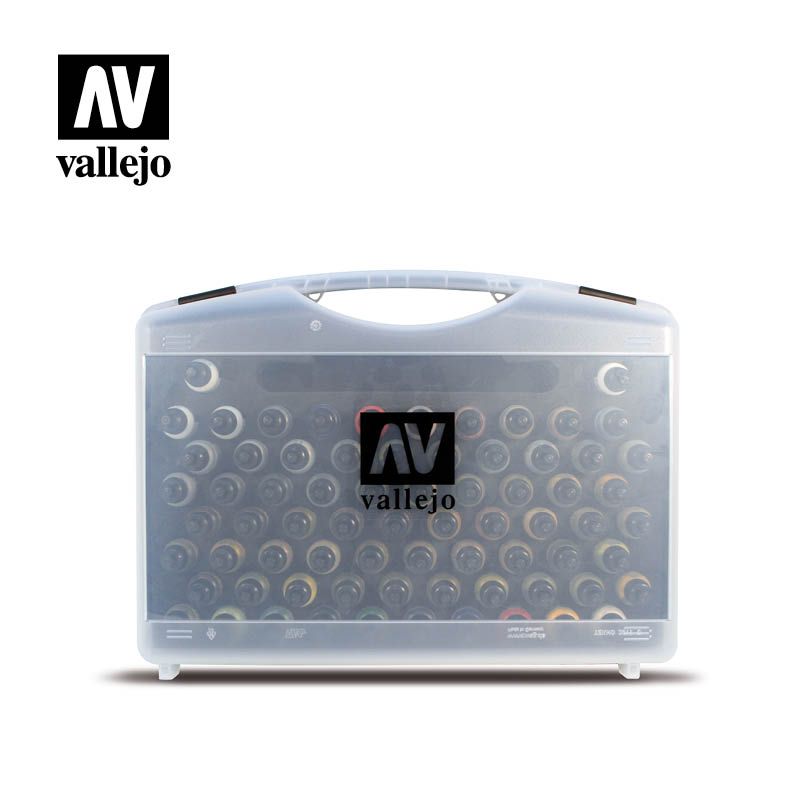 Vallejo - 71.170 - Model Air - 72 Basic colours set + Brushes Plastic Case