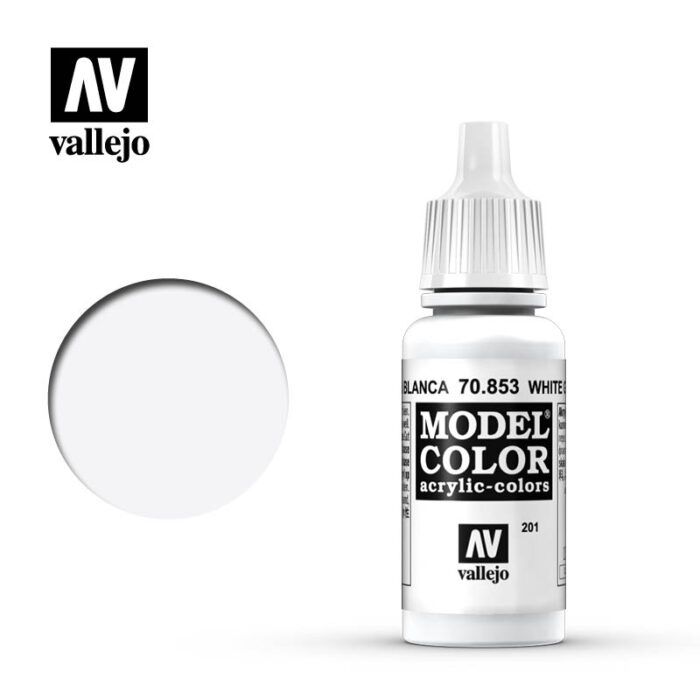 Vallejo Model Color - White Glaze 17 ml (Old Formulation)
