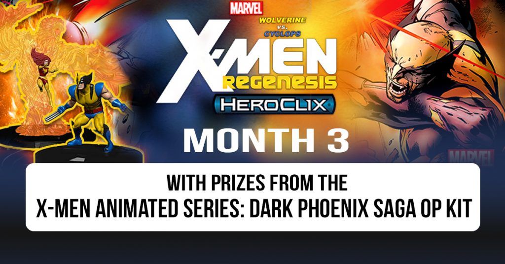 Marvel HeroClix Wolverine vs Cyclops X-Men Regenesis Storyline Organized Play Kit Month 3