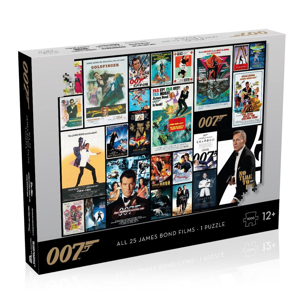 James Bond 007 All Movie Poster - 1000 piece Puzzle