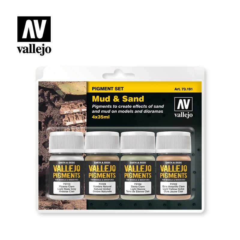 Vallejo Pigments - Set Mud & Sand 35ml