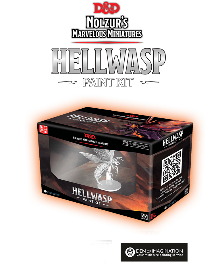 D&D Nolzurs Marvelous Unpainted Miniatures Hellwasp Paint Kit