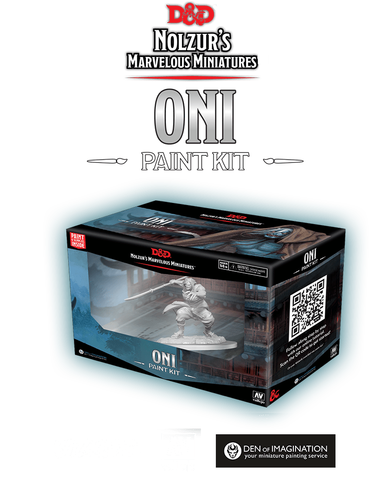 D&D Nolzurs Marvelous Unpainted Miniatures Oni Paint Kit