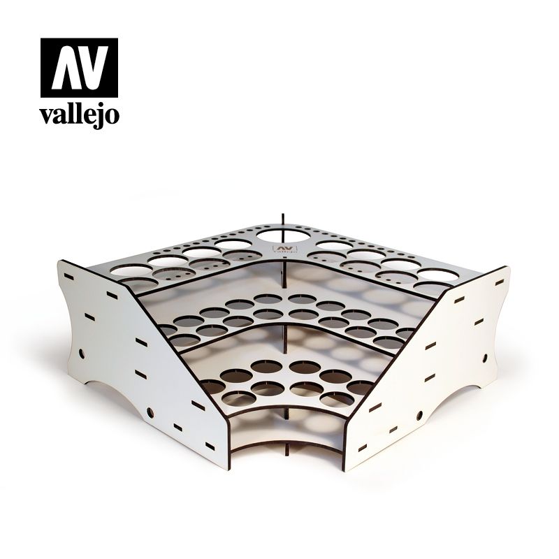 Vallejo Accessories - Wood Stand Corner Front