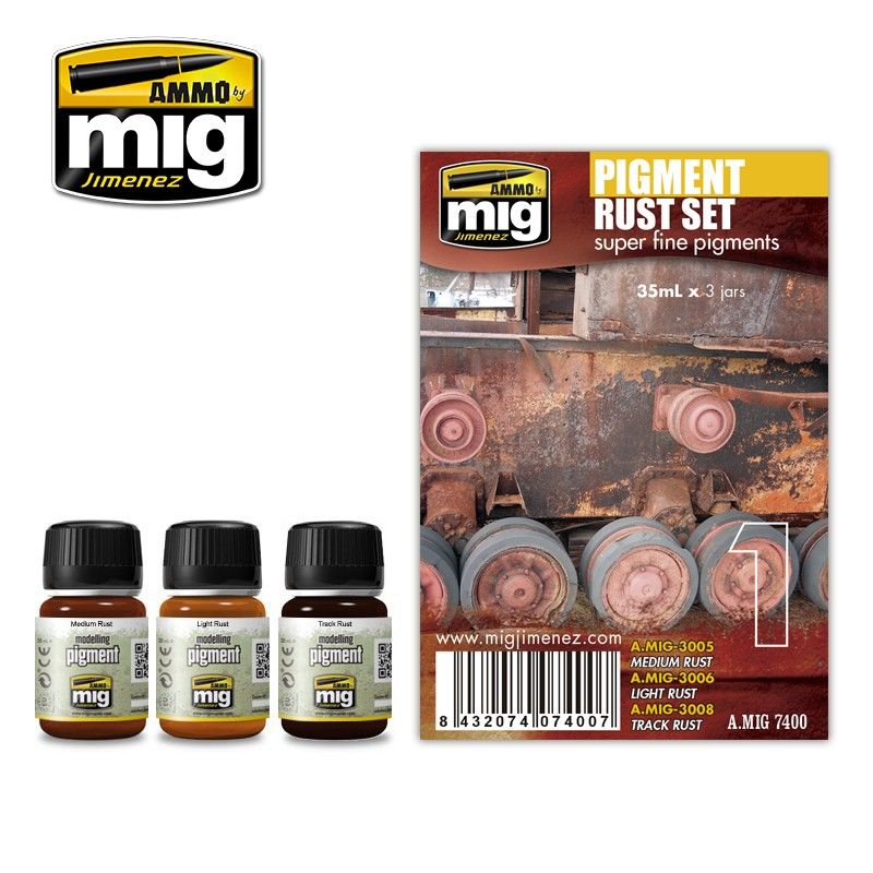 Ammo by MIG Weathering Pigment Rust Set