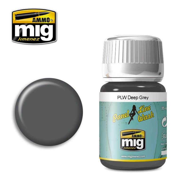 Ammo - AMIG1602 - Panel Line Wash Deep Grey 35ml