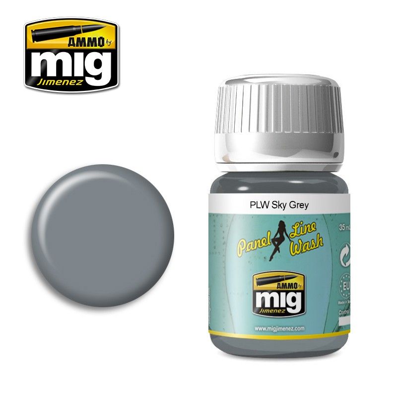 Ammo - AMIG1607 - Panel Line Wash Sky Grey 35ml