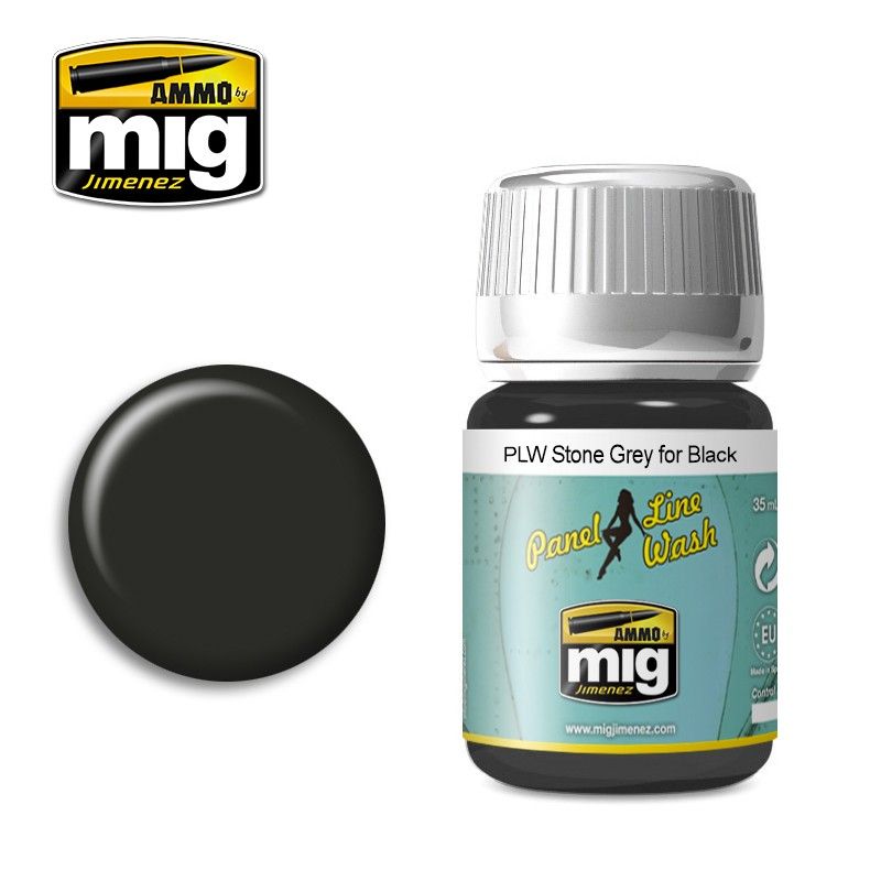 Ammo - AMIG1615 - Panel Line Wash Stone Grey for Black 35ml