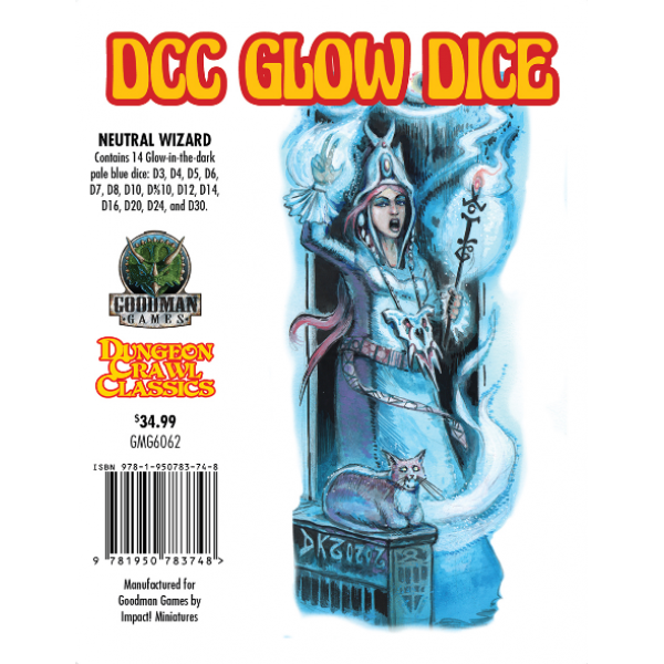 Dungeon Crawl Classics Glow Dice - Neutral Wizard