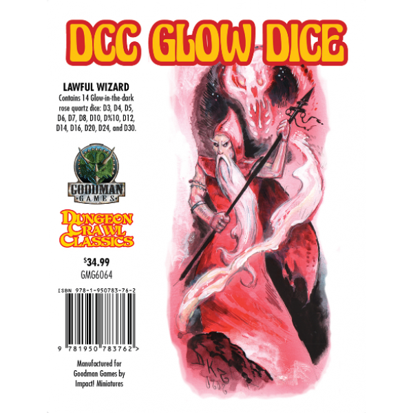 Dungeon Crawl Classics Glow Dice - Lawful Wizard