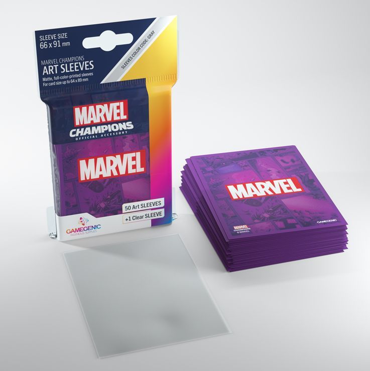 Gamegenic Marvel Champions Art Sleeves Marvel Purple