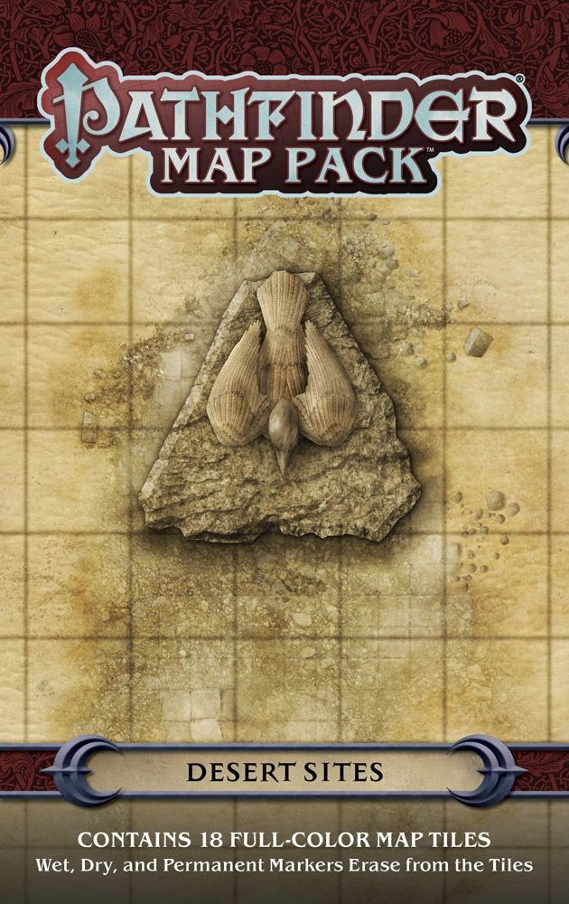 Pathfinder Accessories Map Pack Desert Sites