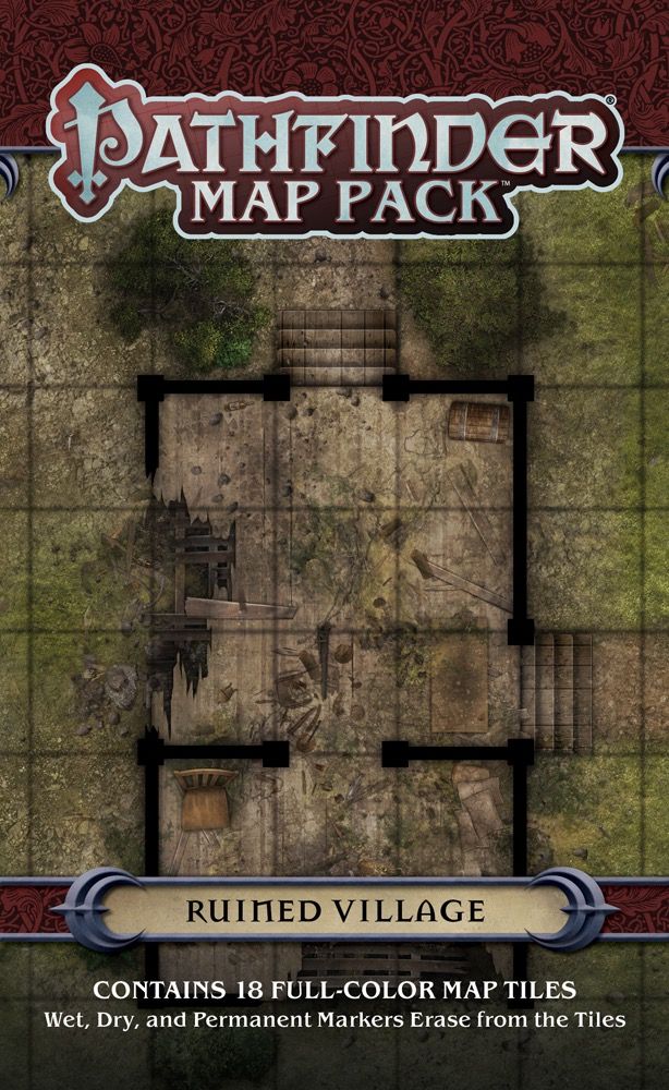 Pathfinder Accessories Map Pack Ruined Village