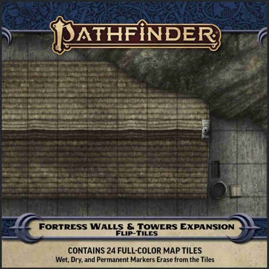 Pathfinder Accessories Flip Tiles Fortress Walls & Towers Expansion