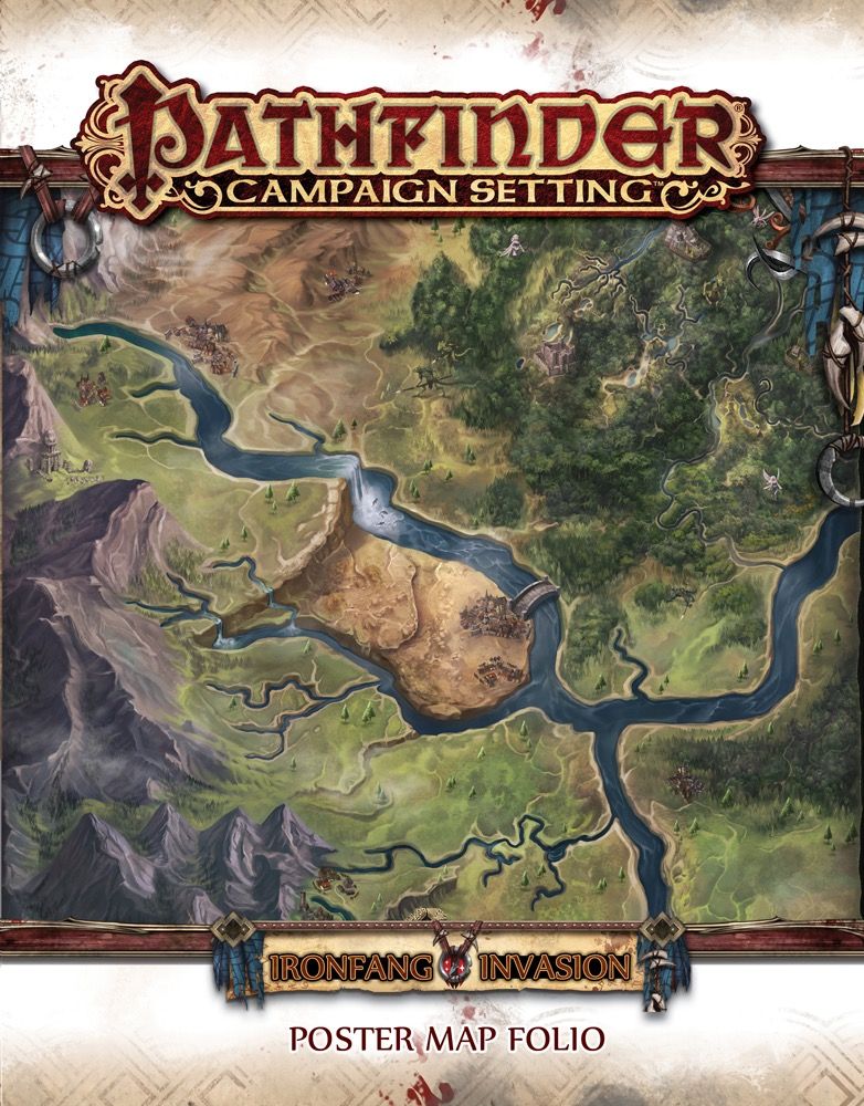Pathfinder Campaign Setting Ironfang Invasion Poster Map Folio